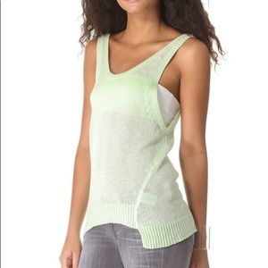 Cheap Monday Light Green Knit Sleeveless Tank Blouse Tunic Size Medium